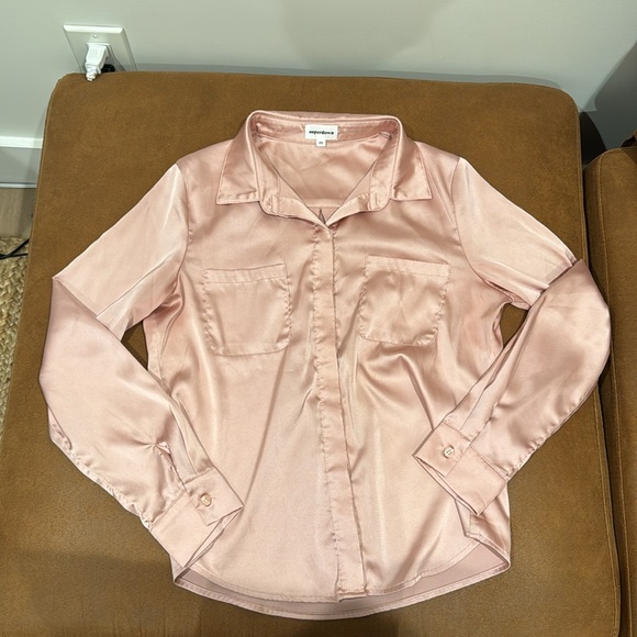 Superdown Carolina Button Up Top in Pink XS - Picture 2 of 8